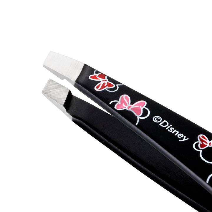 TWEEZERMAN Disney's Minnie Mouse Ear Esistable Mini Schräge Pinzette Schwarz, Schwarz