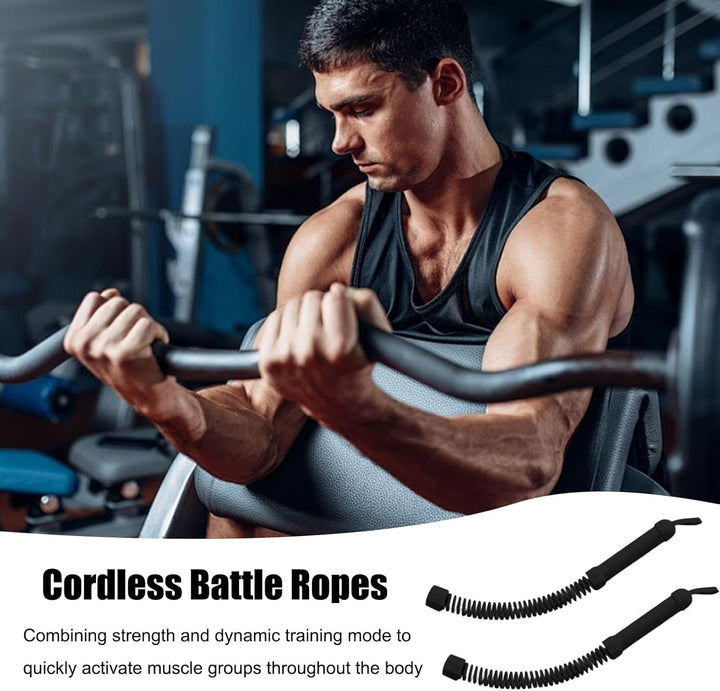 Generisch 2 Battle Ropes Ohne Seil, Seillose Kampfseile, Muskelaktivierung & Ganzkörpertraining Fitn