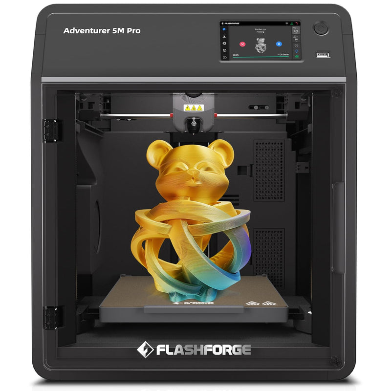 FLASHFORGE Adventurer 5M Pro 3D-Drucker 600mm/s Hochgeschwindigkeit, 1 Klick vollautomatische Nivell