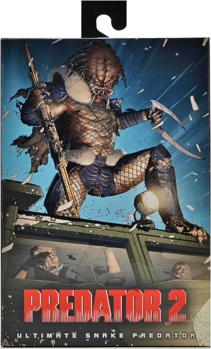 NECA Predator 2-7Ë Actionfigur Ultimate Snake Predator schwarz/blau/grün, 100% Kunststoff, in Gesche