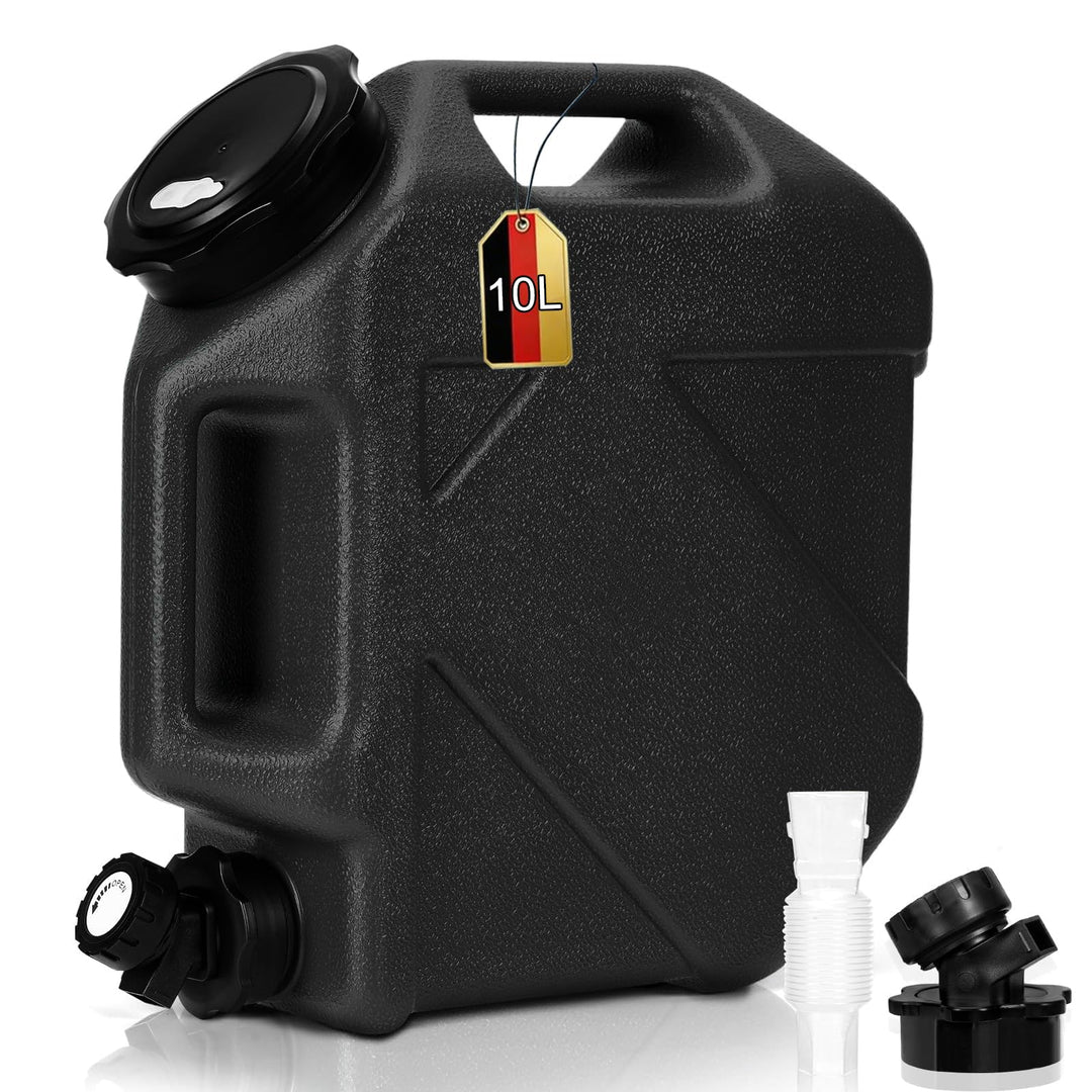 RUYI Wasserkanister mit Hahn und Schraubdeckel, Camping Wasserkanister BPA-frei Trinkwasserkanister,