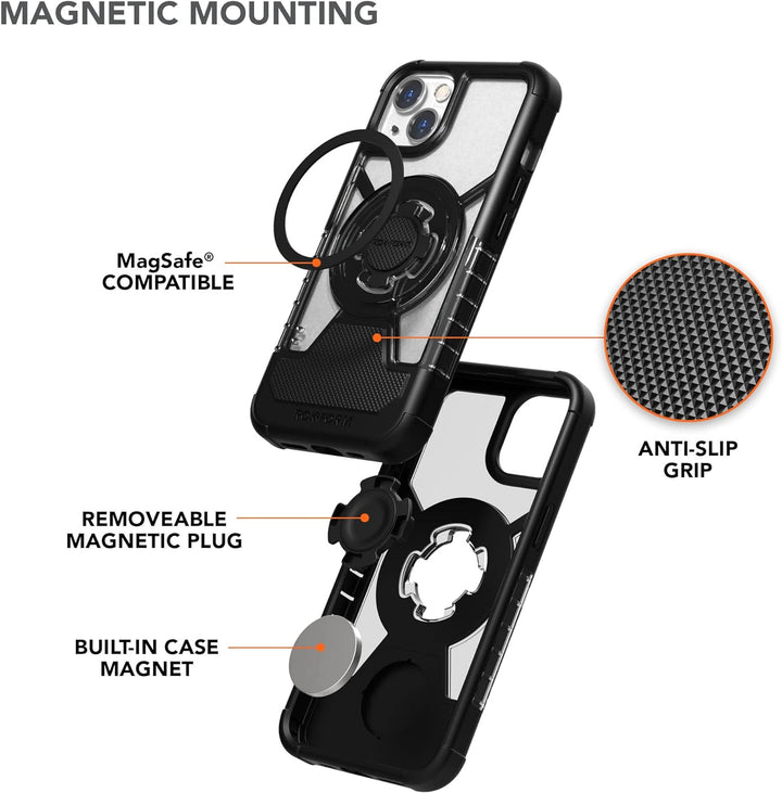 ROKFORM - iPhone 13 Hülle, Doppelmagnet oder und Dreh Verriegelung, iPhone 13 Handyhülle nach Militä