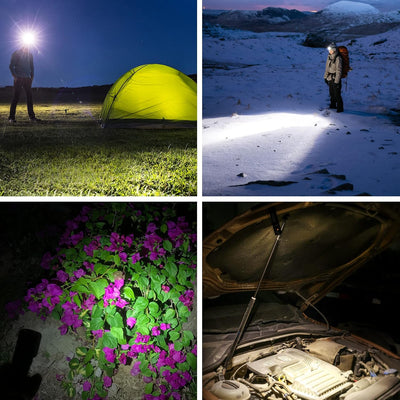 Wurkkos HD15 Stirnlampe,2000 Lumen Kopflampe,Spotlicht und Flutlicht,Vielseitig Einsetzbar,EDC Tasch
