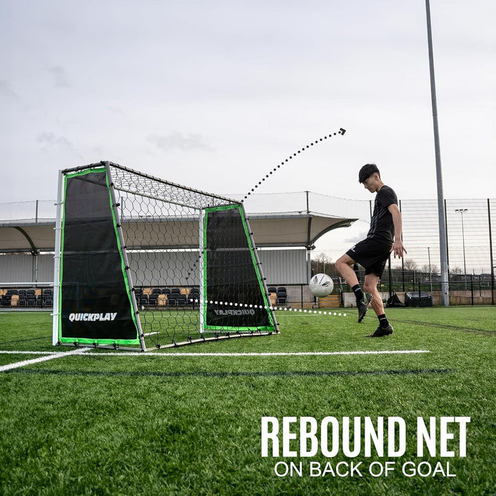 QUICKPLAY Tekkers GS Trainer 3-in-1: Rebounder und 7x5' Tor für kraftvolles Üben Grosses, ultrarespo