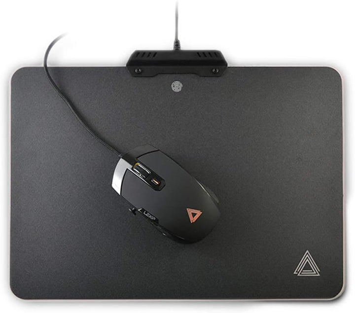 Lexip B5 Gaming Mauspad - RGB starres Mousepad - Farben Einstellung Touch - Reibungsarme Oberfläche