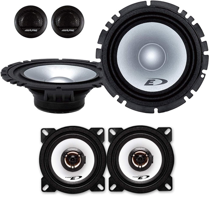 MEDIADOX Front/Heck 16,5cm/10cm Auto Lautsprecher/Boxen/Speaker Komplett-Set von Alpine kompatibel m