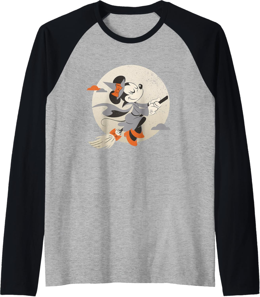 Disney Minnie Mouse Flying Witch Costume Halloween Raglan