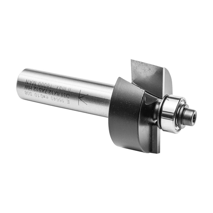 ENT 16640 Falzfräser HW, Schaft (S) 12 mm, Durchmesser (D) 31,8 mm, NL 12,7 mm, T 9,5 mm, SL 40 mm,