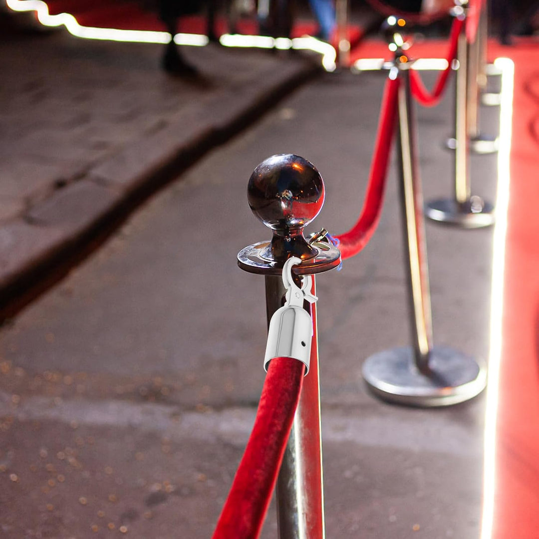 Angoily 2 Stück Seilendkappe 30 Mm Mit Haken Seilendanschlag Seilendstopper Aus Metall Seilbeschläge