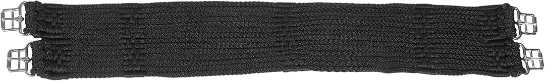 Stübben Kordelgurt mit rostfreien Edelstahlschnallen Schwarz 135cm, Schwarz 135cm