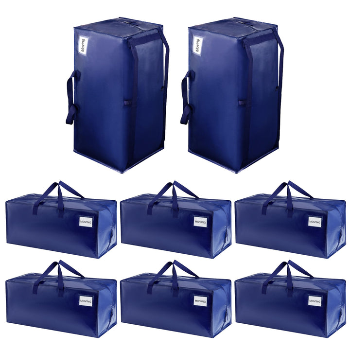 VENO 8-er Pack extra grosse Umzugstaschen mit Rucksackgurten, Umzugshelfer, starke Griffe und Reissv