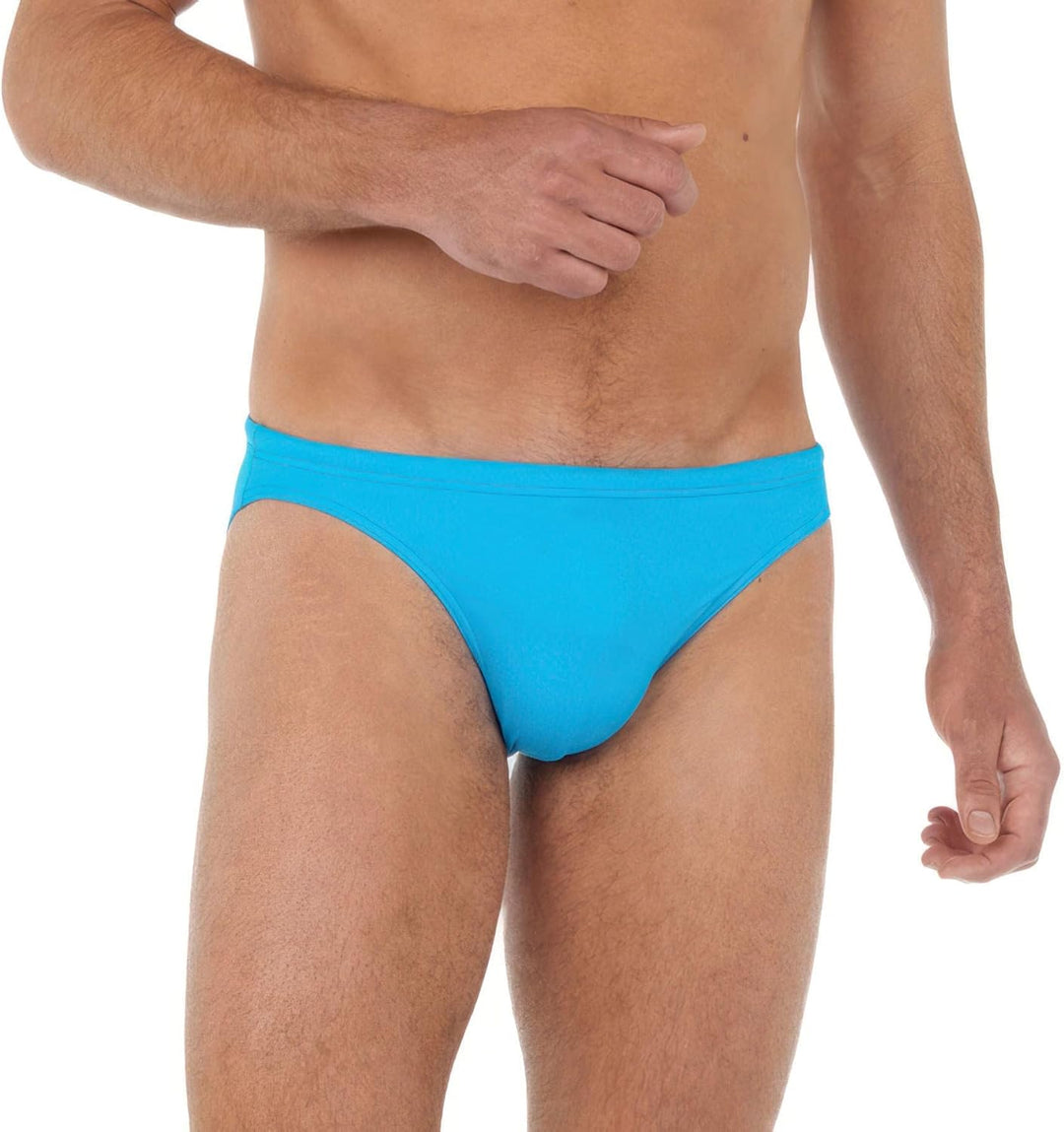 WUKX Herren Slip De Bain Micro Sea Life Badehose M Turquoise, M Turquoise
