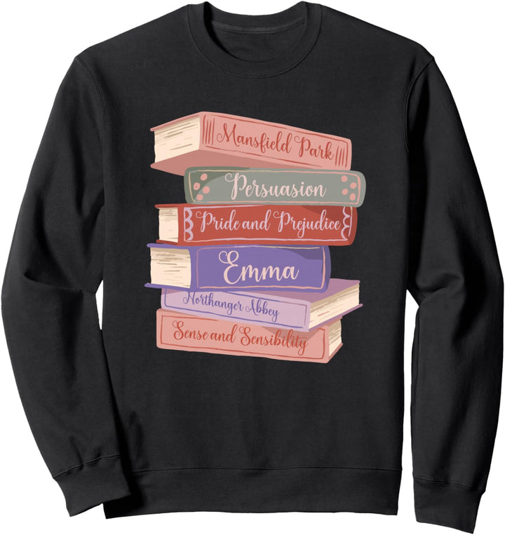 Alphabetisierung Austen Romane Liebesbücher Literarisch Jane Austen Sweatshirt