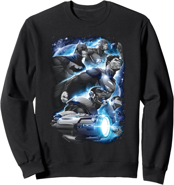 Justice League Atmospheric Black & White Sweatshirt