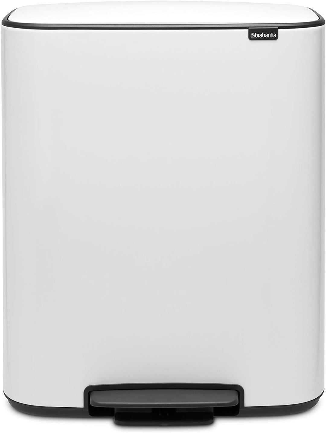 Brabantia 211447 Treteimer Bo, 2 x 30L, Weiss 2 Inneneimer (2 x 30L) White, 2 Inneneimer (2 x 30L) W