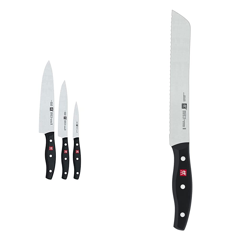 Zwilling 30763-000 Twin Pollux Messerset, Kunststoff-Schalen, 420 x 135 mm, 4-teilig, schwarz &amp; 3072