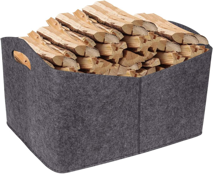 Holzkorb für Kaminholz, Faltbar Kaminholzkorb Holzkorb,Extra Dicker Brennholzkorb Feuerholzkorb Kami