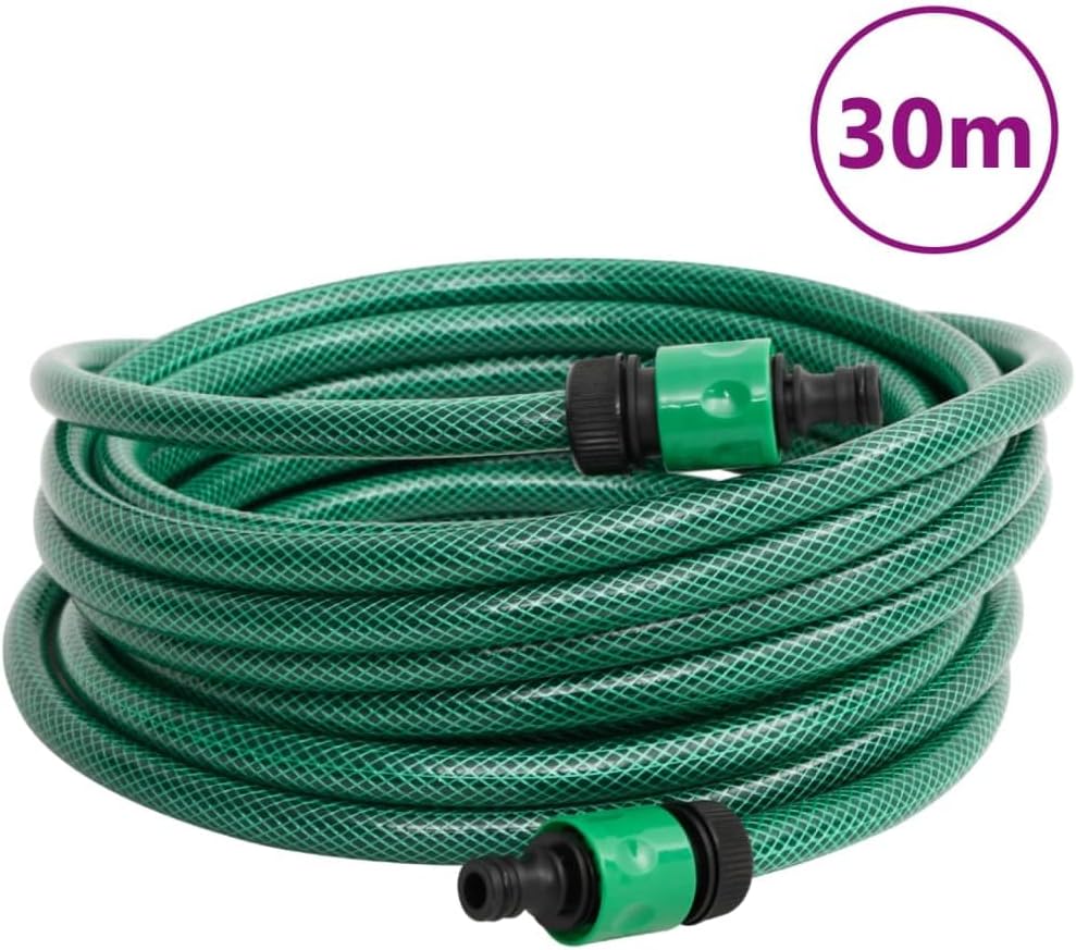 vidaXL Schlauchtrommel, Schlauchaufroller Freistehend mit 30 m Schlauch, Gartenschlauch mit Anschlus