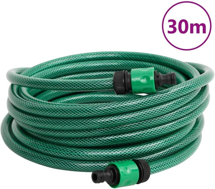 vidaXL Schlauchtrommel, Schlauchaufroller Freistehend mit 30 m Schlauch, Gartenschlauch mit Anschlus