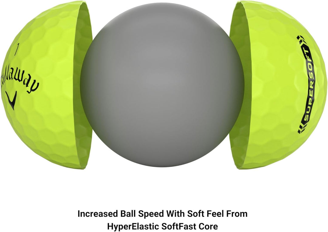 Callaway Supersoft Golfbälle 2023 Grün, Grün