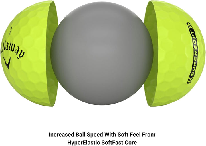 Callaway Supersoft Golfbälle 2023 Grün, Grün