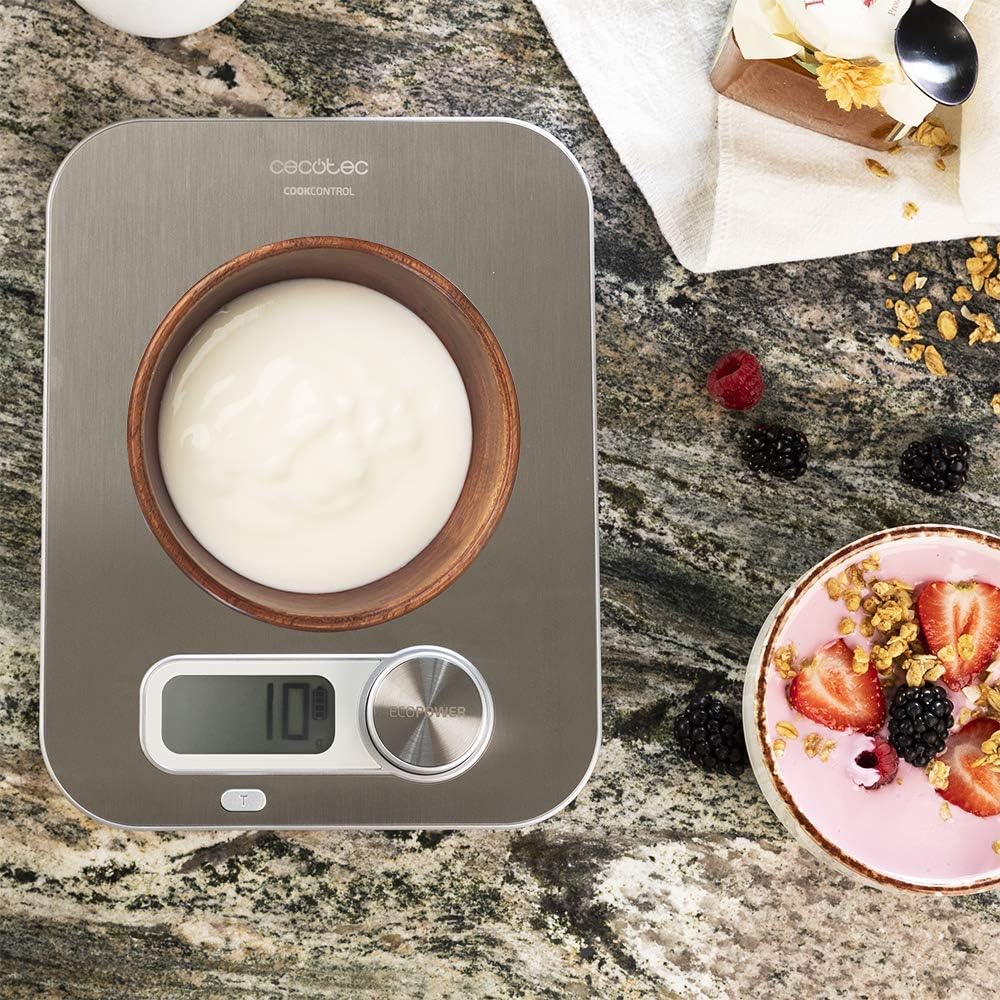 Cecotec Küchenwaage Kochsteuerung 10400 Smart Healthy EasyHang. 8k maximale Kapazität, Edelstahl, Gr