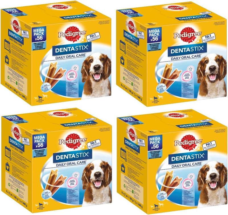 PEDIGREE DENTASTIX Daily Oral Care/Hunde 10-25kg (4X 8x7 Stück) 5.60 kg (1er Pack), 5.60 kg (1er Pac