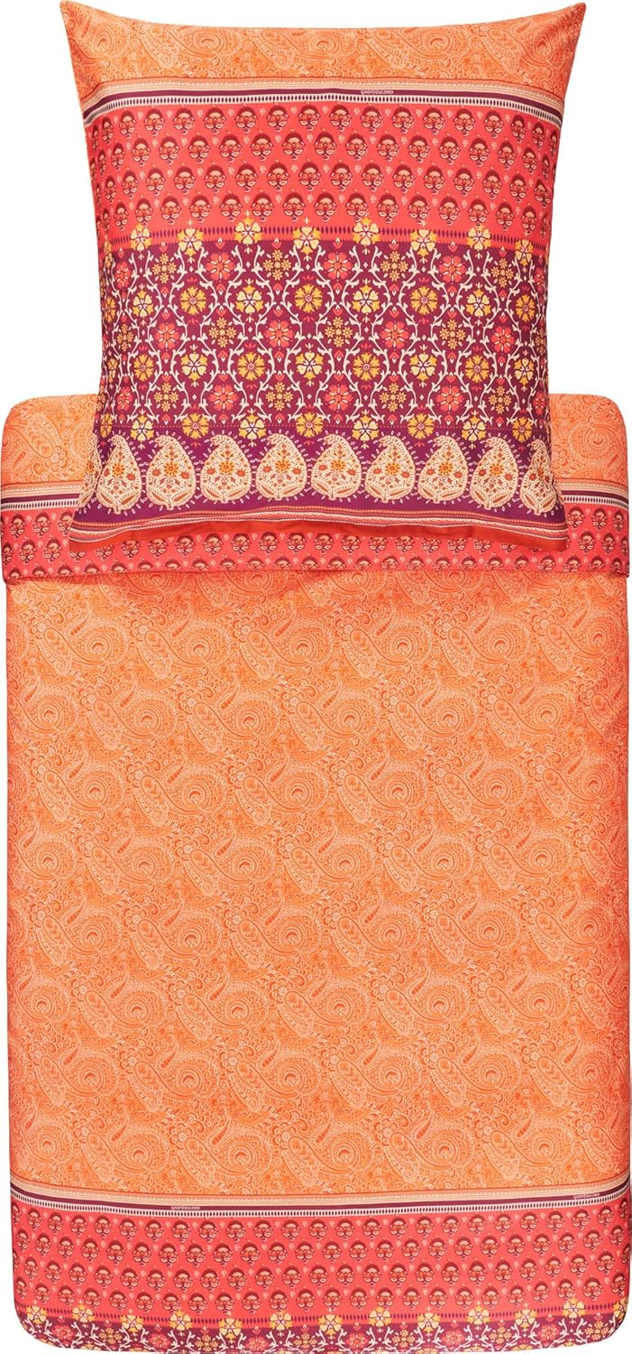 Bassetti Bettwäsche, Baumwolle, ORANGE, 135x200, 2 135x200 Orange, 135x200 Orange