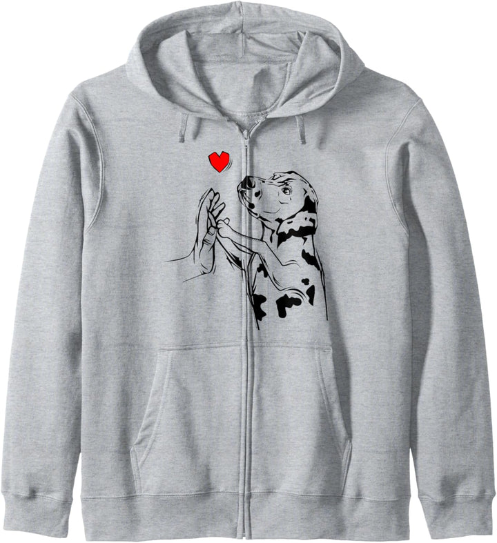 Dalmatiner Liebe Frauchen Hunde Geschenkidee Kapuzenjacke