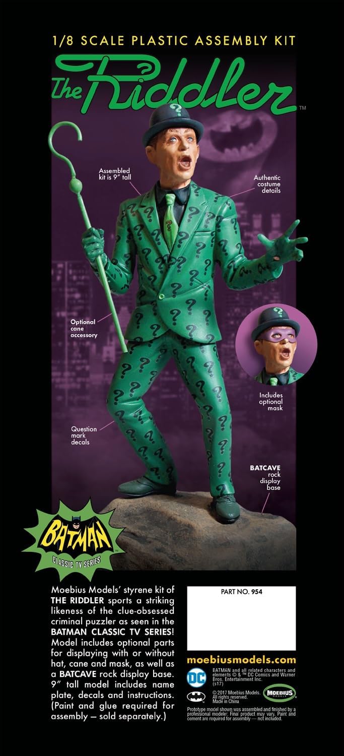 Moebius 1: 8 Frank Gorshin als der 1966 TV Serie Riddler Model Kit mmk954
