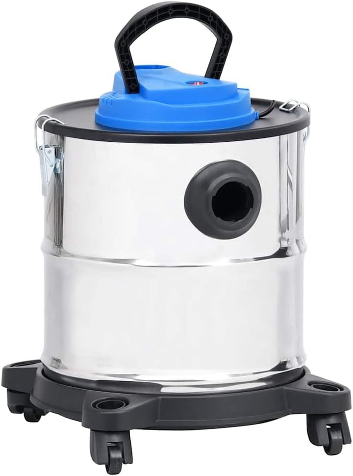 Aschesauger mit HEPA-Filter 1200W 20 L Edelstahl für Holzöfen Kaminen Feuerstellen Staubsauger mit B