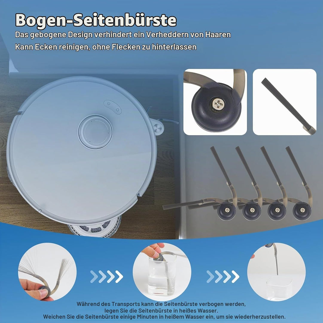20 Stück Zubehör für Roborock Qrevo S5V/Qrevo Curv/Qrevo Curv S5X/Qrevo Edge S5A Saugroboter, 1 Haup