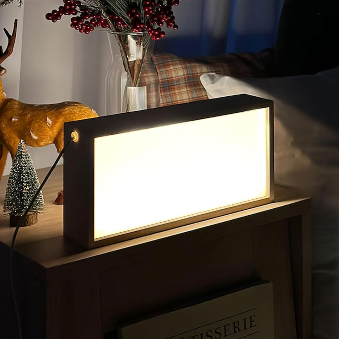 3D Bilderrahmen zum Befüllen,Objektrahmen Holz,leuchtender Fotorahmen, LED-Display-Artikelrahmen, DI