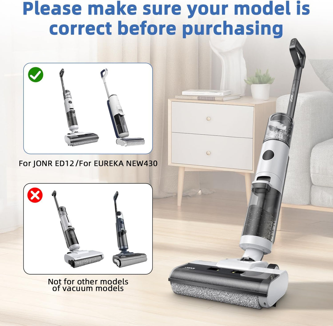 Zubehörset Rollenbürste und Filter für JONR ED12 Staubsauger,Zubehör Set für Eureka NEW430 Ersatzbür