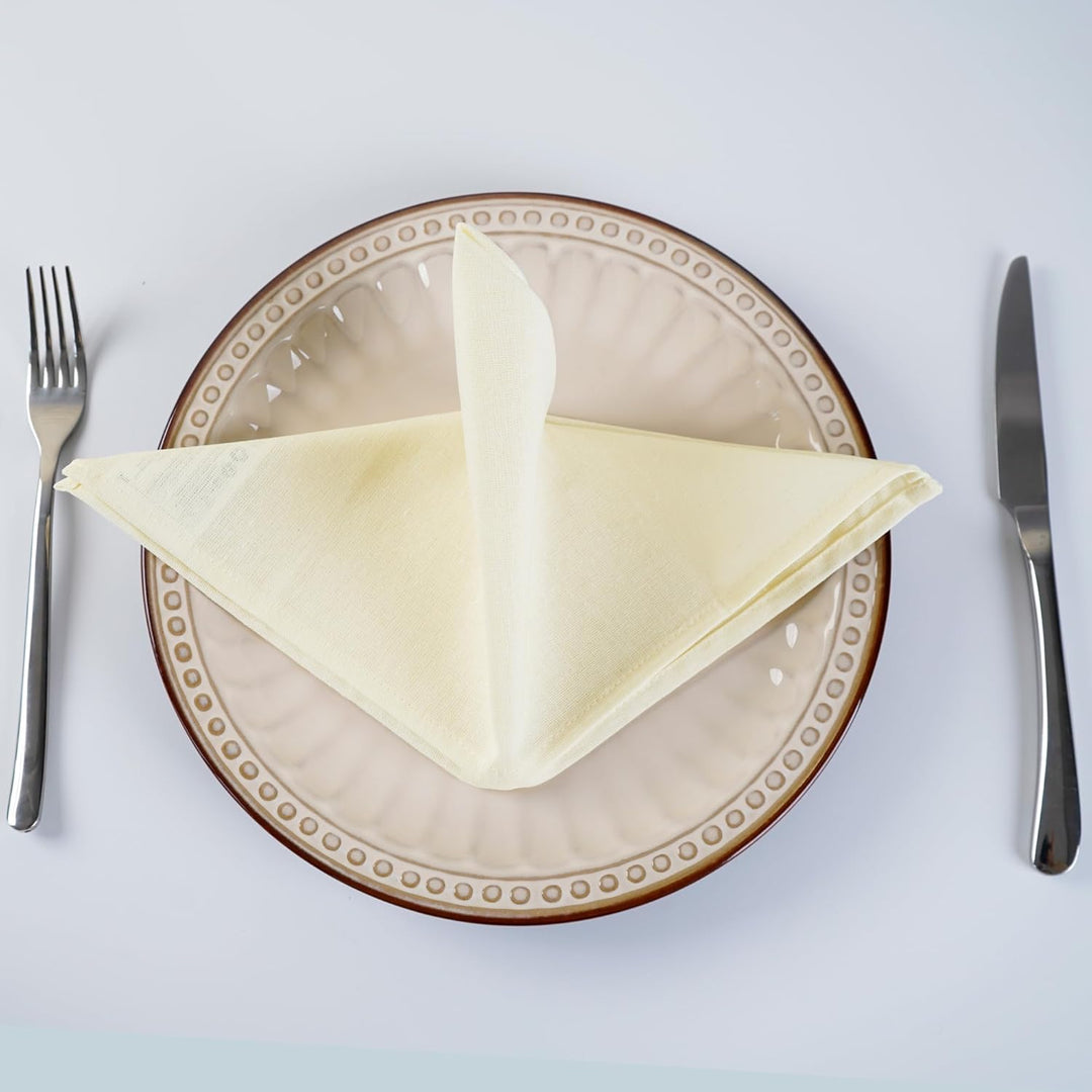 weich Baumwoll-Polyester gemischt Abendessen Cloth Servietten, 12 Stück (40 x 40 cm), für Veranstalt