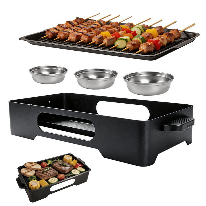 BBQ Warmhalteplatte Grillgut,Warmhalteplatte fürs Grillen & Essen,Warmhaltebehälter Grillgut Mit Ant