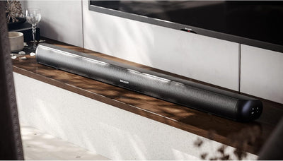 SHARP HTSB140MT 2.0 Soundbar 150W (USB, Bluetooth, HDMI, Optisch, AUX-In (3,5mm), Breite: 95cm), Sli