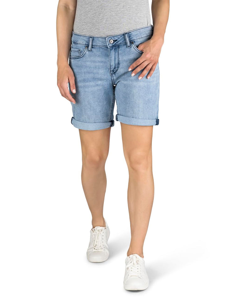MUSTANG Damen Shorts Bermuda Kurze Jeans Hose Regular Jeansshorts Hotpants Basic Denim Stretch Baumw