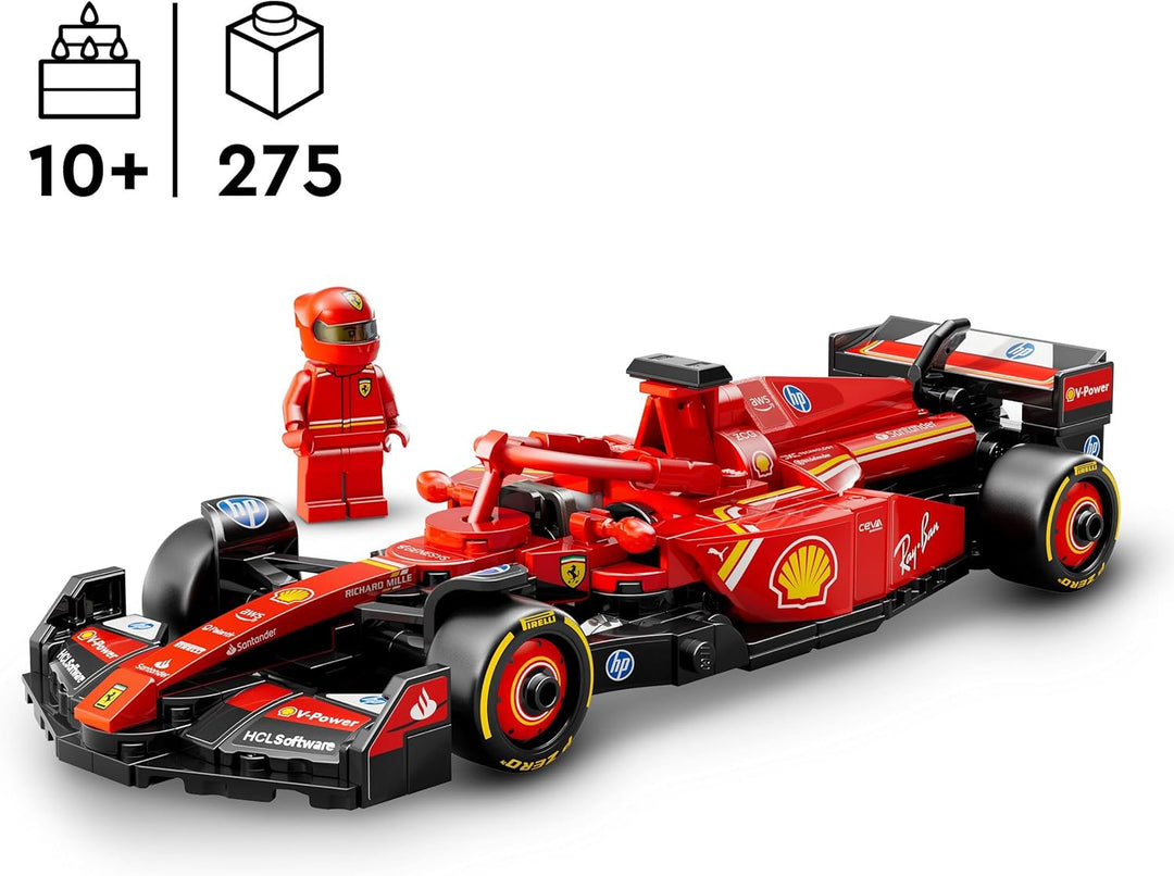 LEGO Speed Champions Ferrari SF-24 F1 Rennauto - Spielzeug mit Formel 1 Minifigur zum Sammeln - Baus
