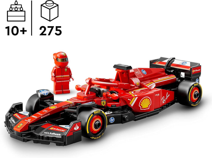 LEGO Speed Champions Ferrari SF-24 F1 Rennauto - Spielzeug mit Formel 1 Minifigur zum Sammeln - Baus