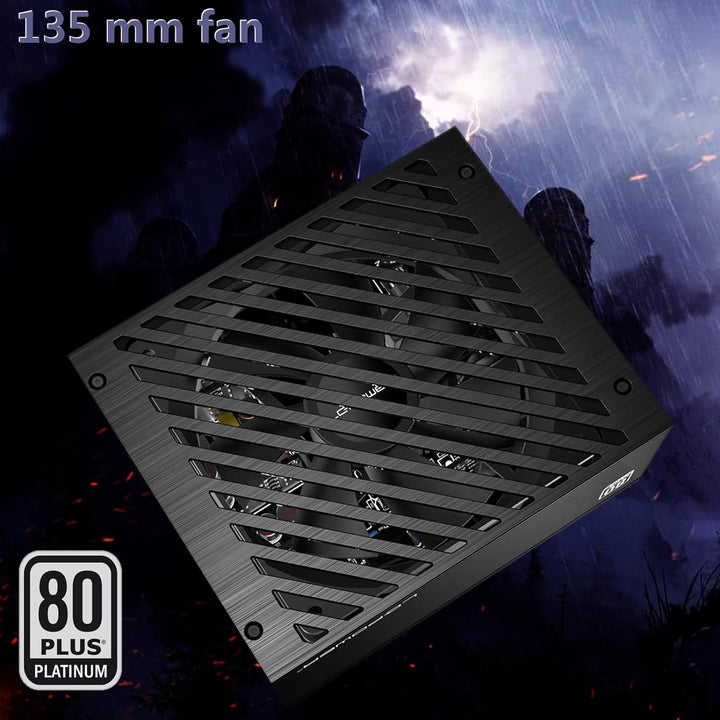 LC-Power LC1000P 80 Plus Platinum Vollmodulares Netzteil mit 850W Leistung und 10 PCI-Express-Anschl