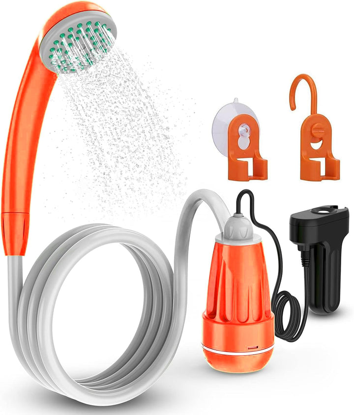 Zooma Tragbare Duschen Camping Dusche, Campingdusche mit Tauchpumpe, Tragbar Outdoor Dusche Wasserpu