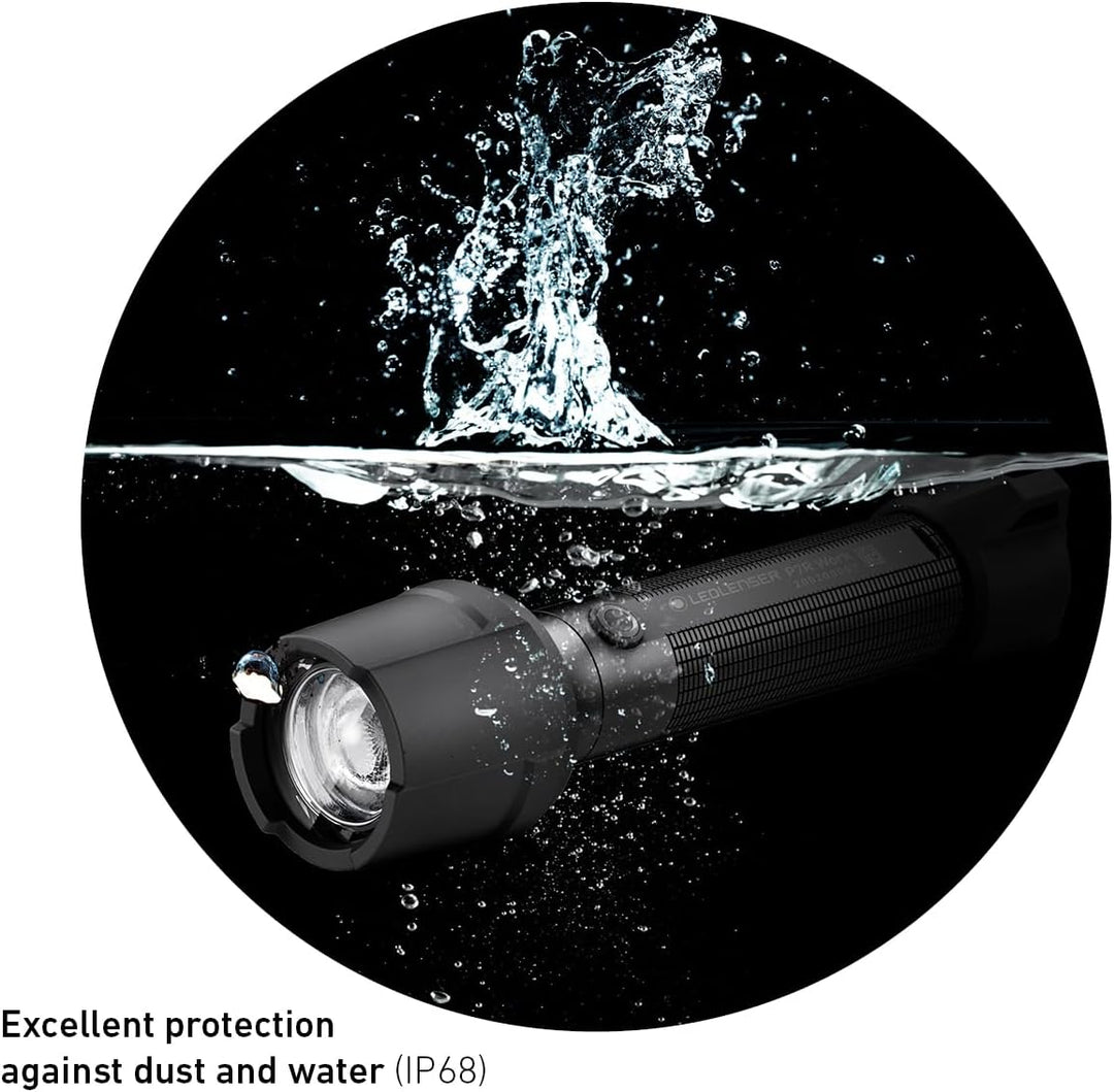 Ledlenser P7R Work Robust Taschenlampe LED, aufladbar 21700 Lithium Akku, wasserdicht IP68, 900 Lume