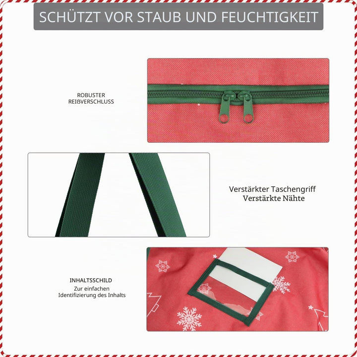 Jangostor Weihnachtsbaum Aufbewahrungstasche - Weihnachtsbaumtasche für Xmas Bäume bis zu 270 cm mit