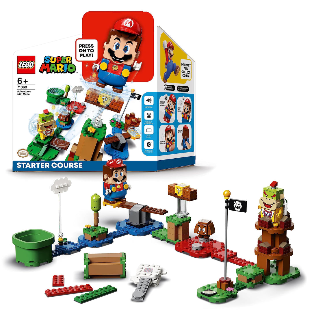 LEGO Super Mario Abenteuer mit Mario – Starterset, interaktive Figur und BAU-Spielzeug, mit Gumba un