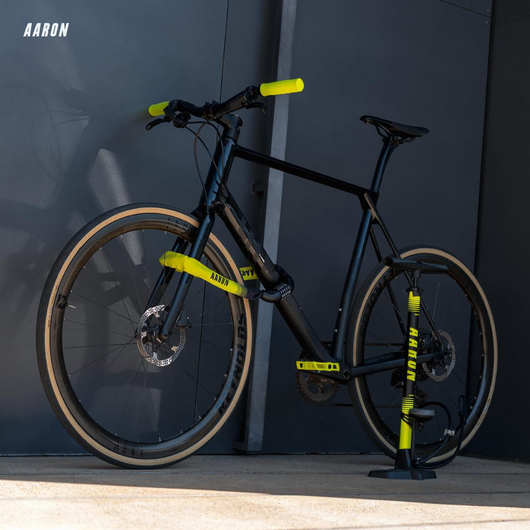 AARON Fit Fahrradgriffe mit dämpfender Auflagefläche - ergonomische Lenkergriffe aus rutschfestem Gu
