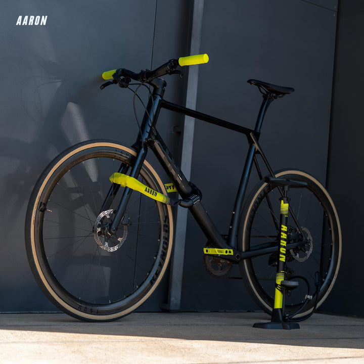 AARON Fit Fahrradgriffe mit dämpfender Auflagefläche - ergonomische Lenkergriffe aus rutschfestem Gu