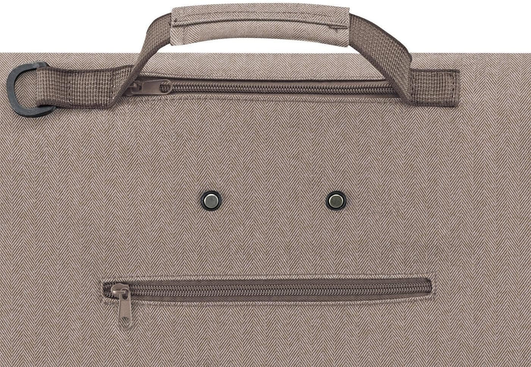 reisenthel Trolley M Herringbone Mokka – Tragbarer Einkaufstrolley mit stabilem Aluminiumrahmen – Au