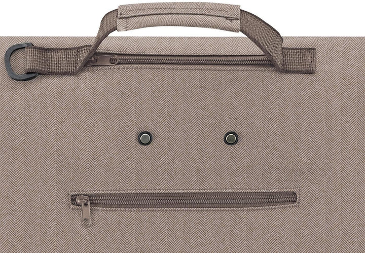 reisenthel Trolley M Herringbone Mokka – Tragbarer Einkaufstrolley mit stabilem Aluminiumrahmen – Au