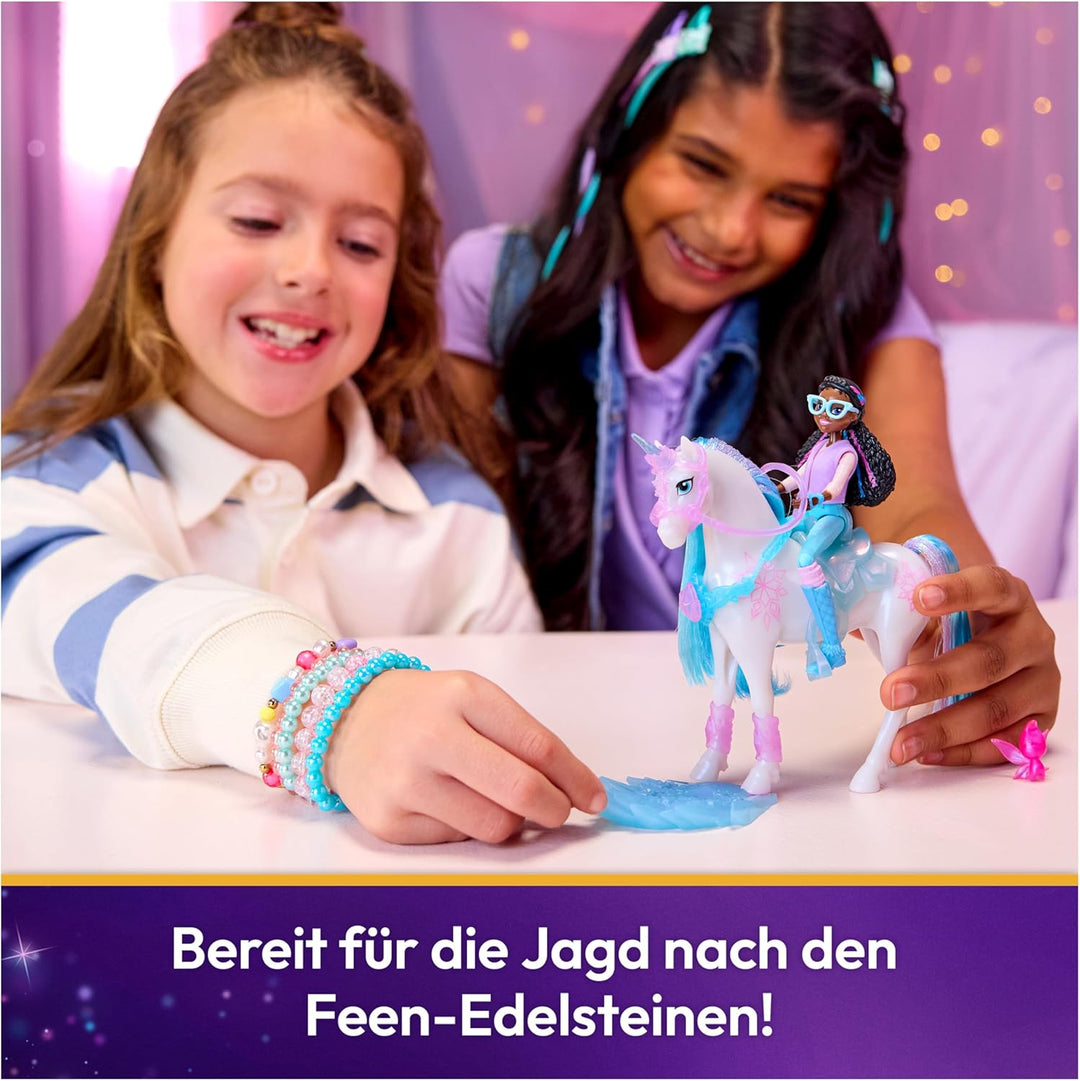 Unicorn Academy - Glacier’s Gemstone-Abenteuer mit Layla, ca. 12 cm Originalfiguren zur Netflix Seri